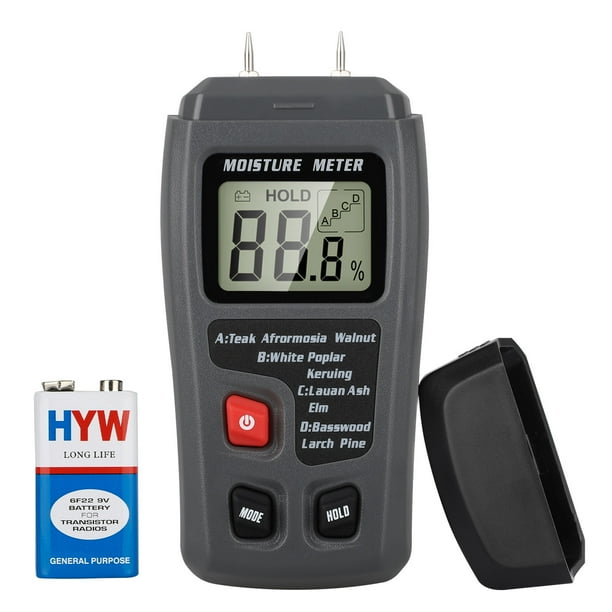 Digital General Tools Building Materials Detector Wood Moisture Meter Water Hygrometer Humidity Tester with Backlit LCD Display for Architecture Digital General Tools Building Materials Detector Wood Moisture Meter Water Hygrometer Humidity Tester with Backlit LCD Display for Architecture